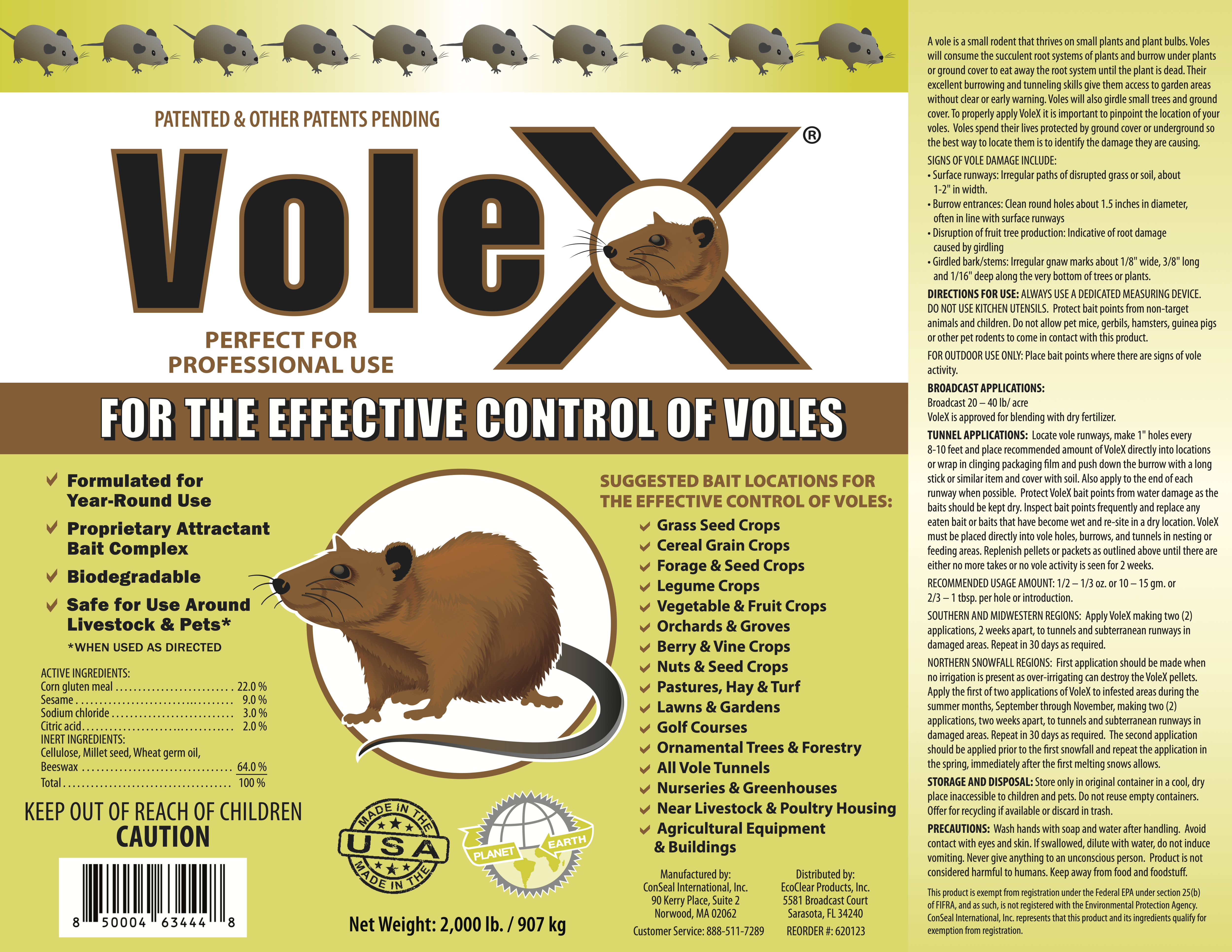 VoleX® - EcoClear Products