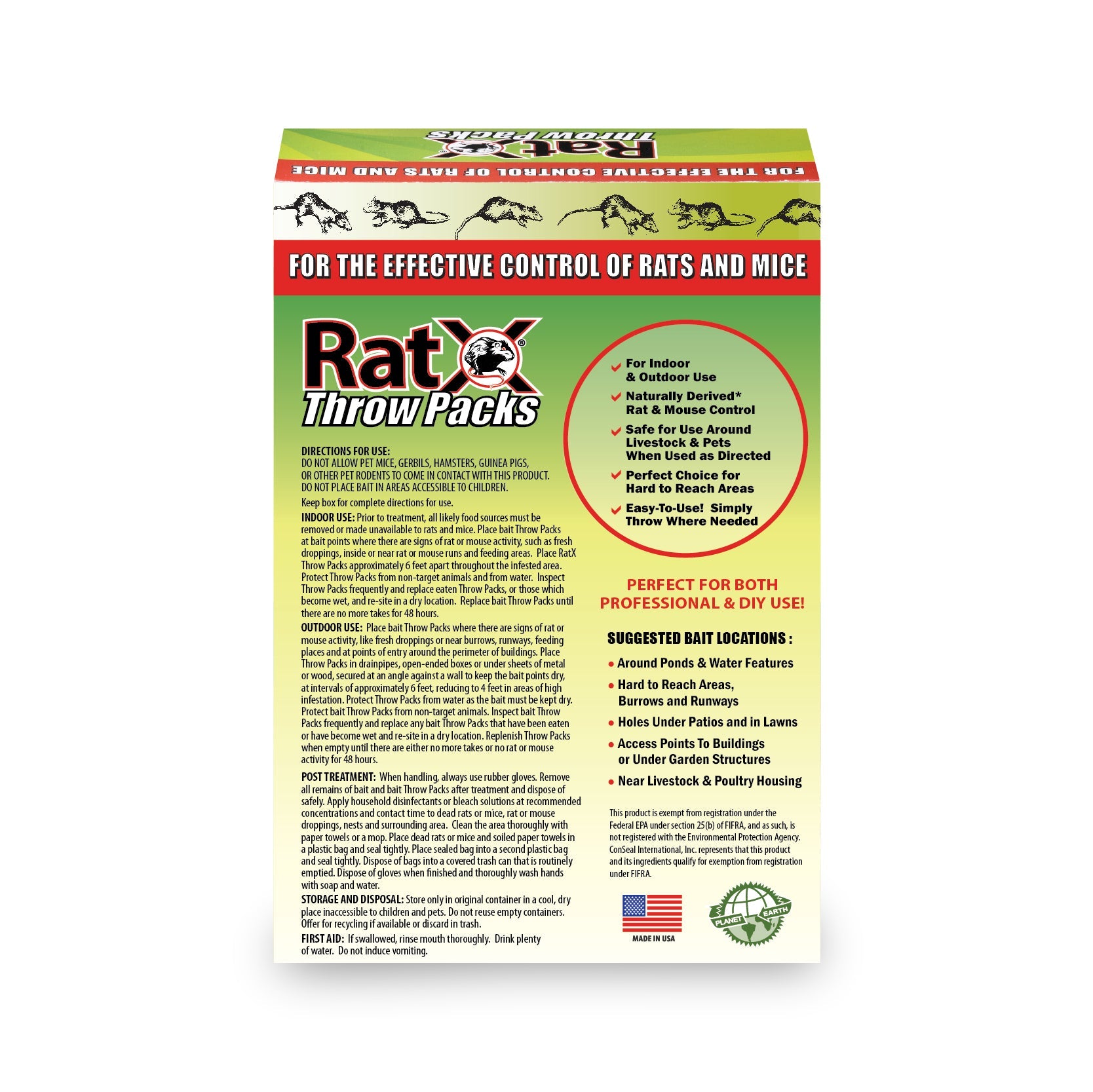 RatX® Throw Packs