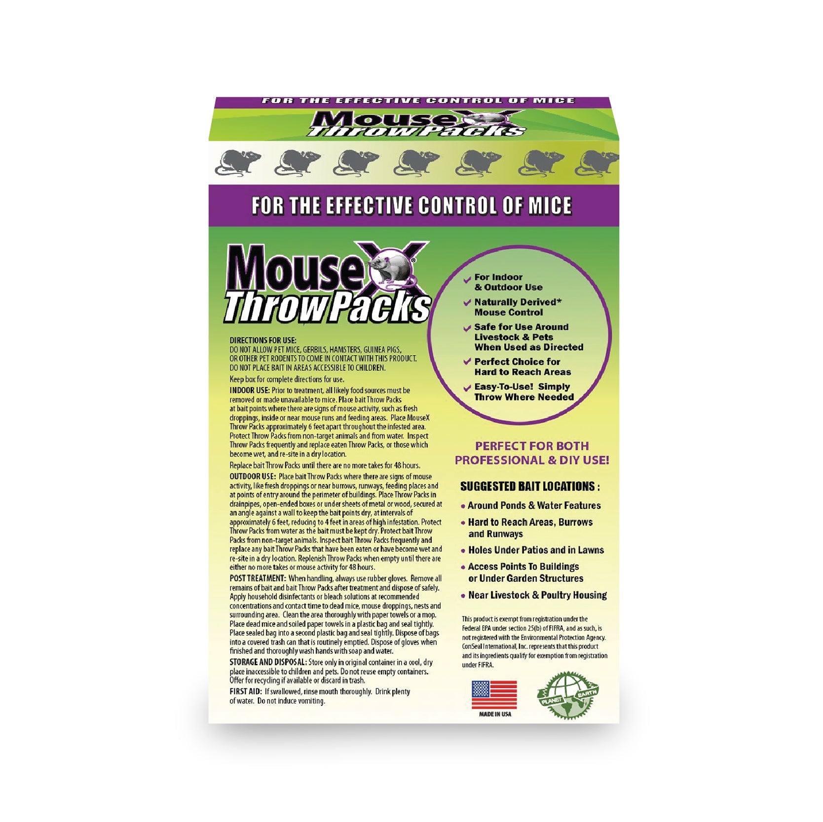 MouseX® Throw Packs - EcoClear Products