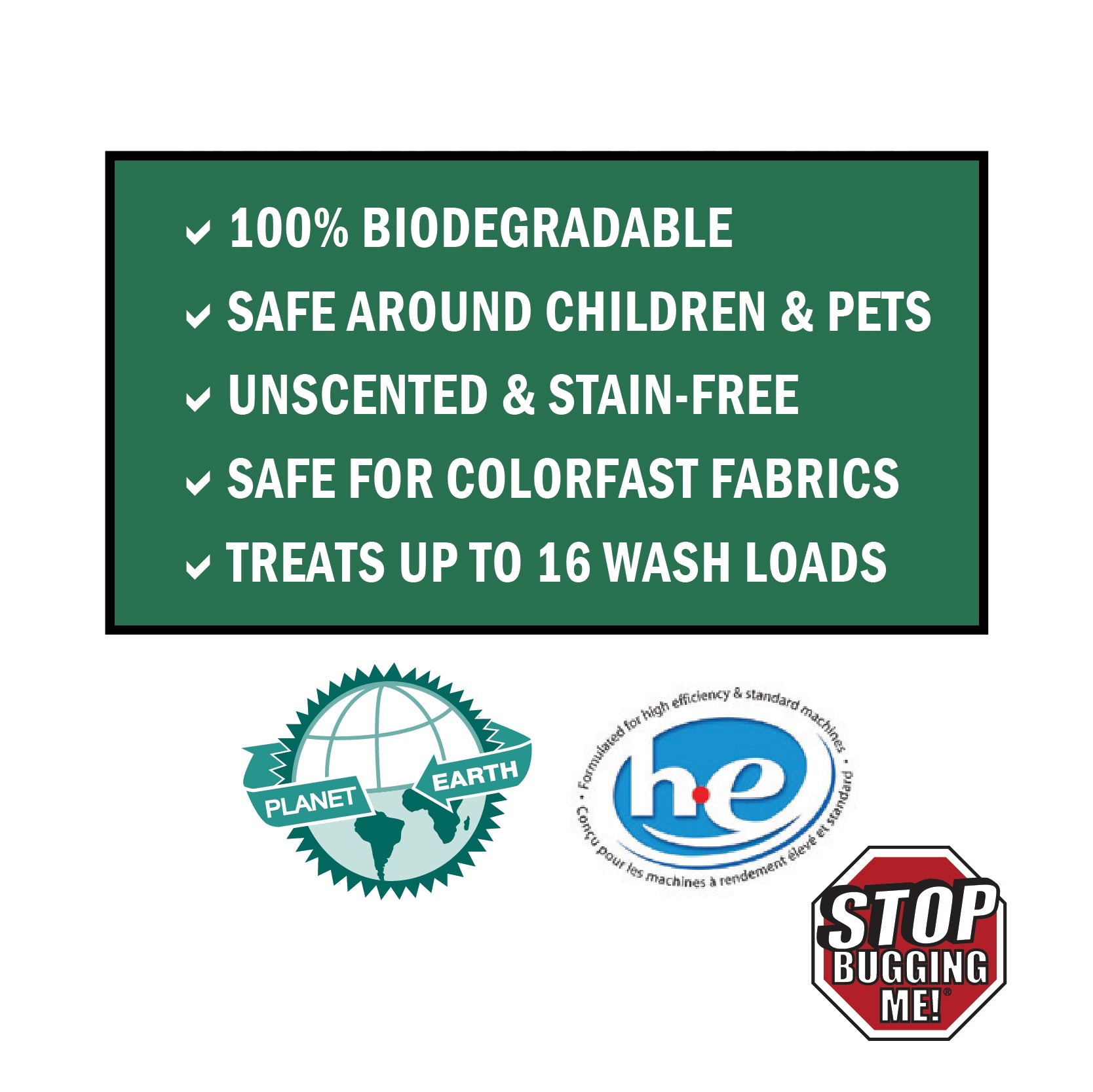 Stop Bugging Me!® Laundry Additive