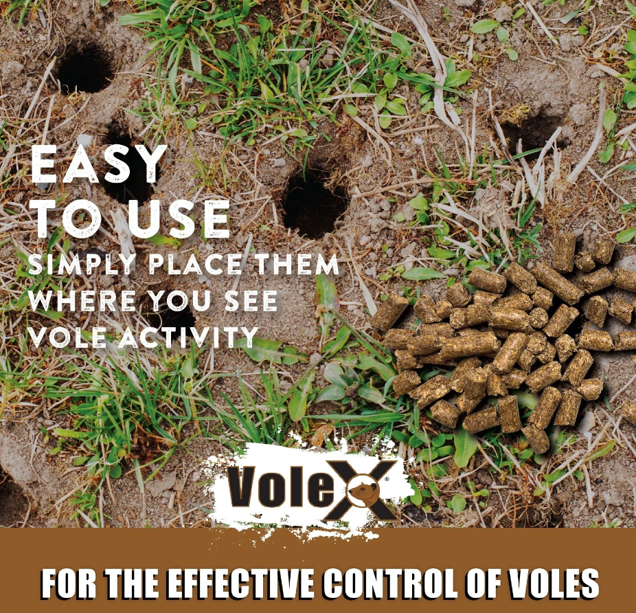 Comprehensive Vole Control for Large Agricultural Lands with VoleX®