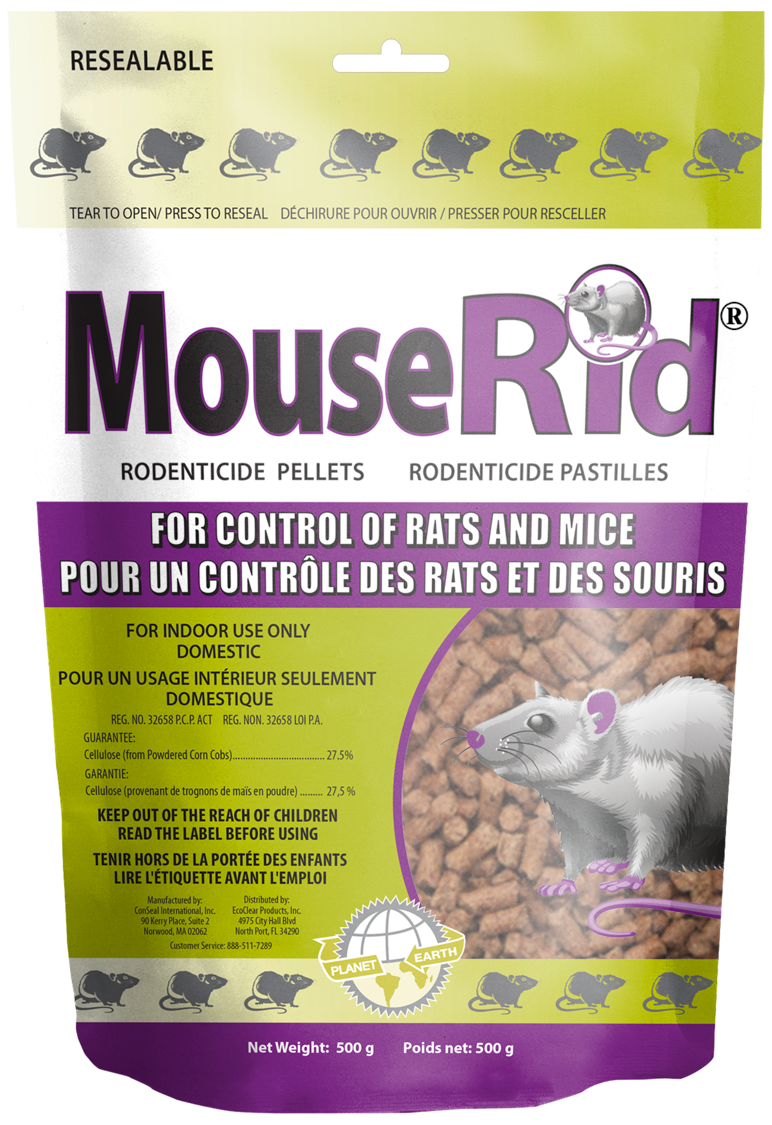 MouseRid® Pellets (Canada Only) - 500 grams