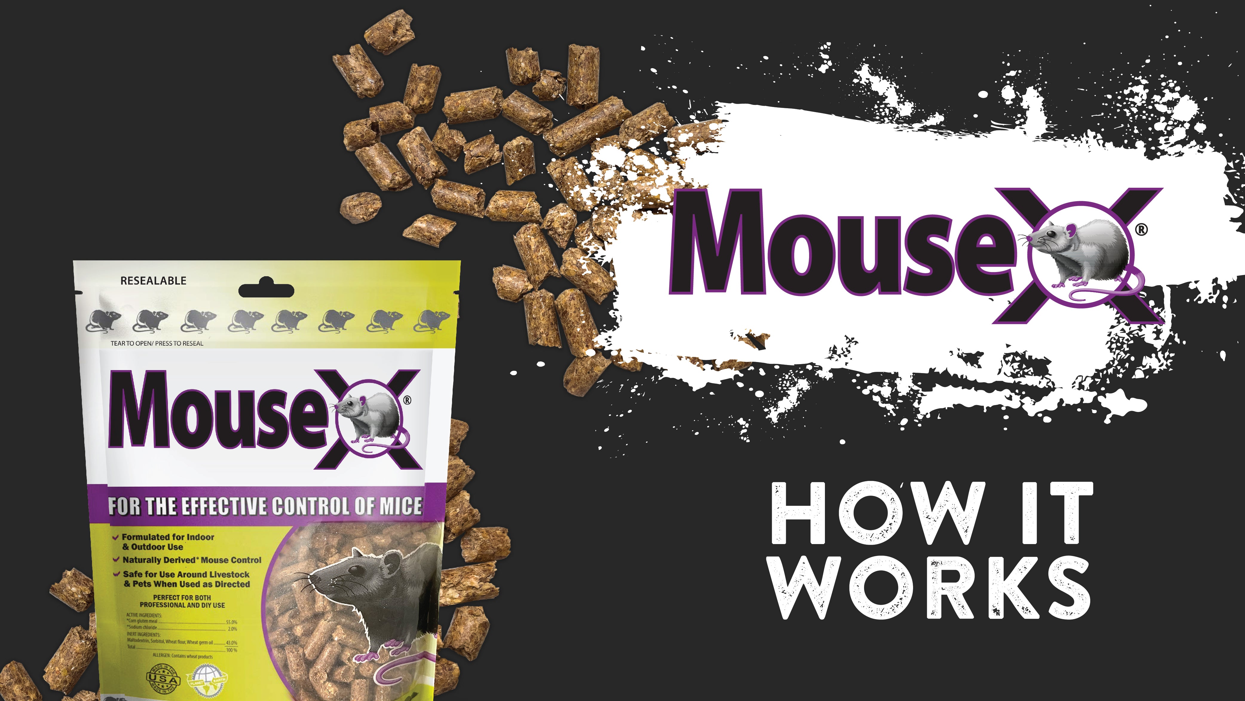 MouseX Throw Packs- For All Species Of Rats Mice Safe Around Pets