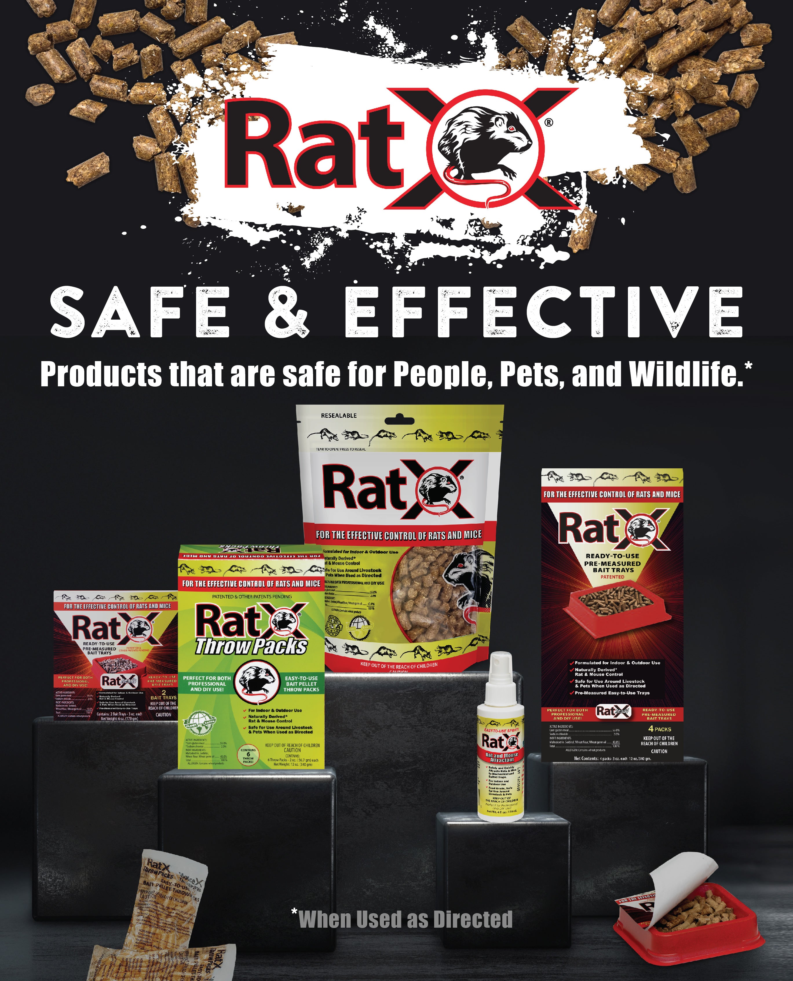 Ratsak Naturals Rodent Bait Pellets 224g