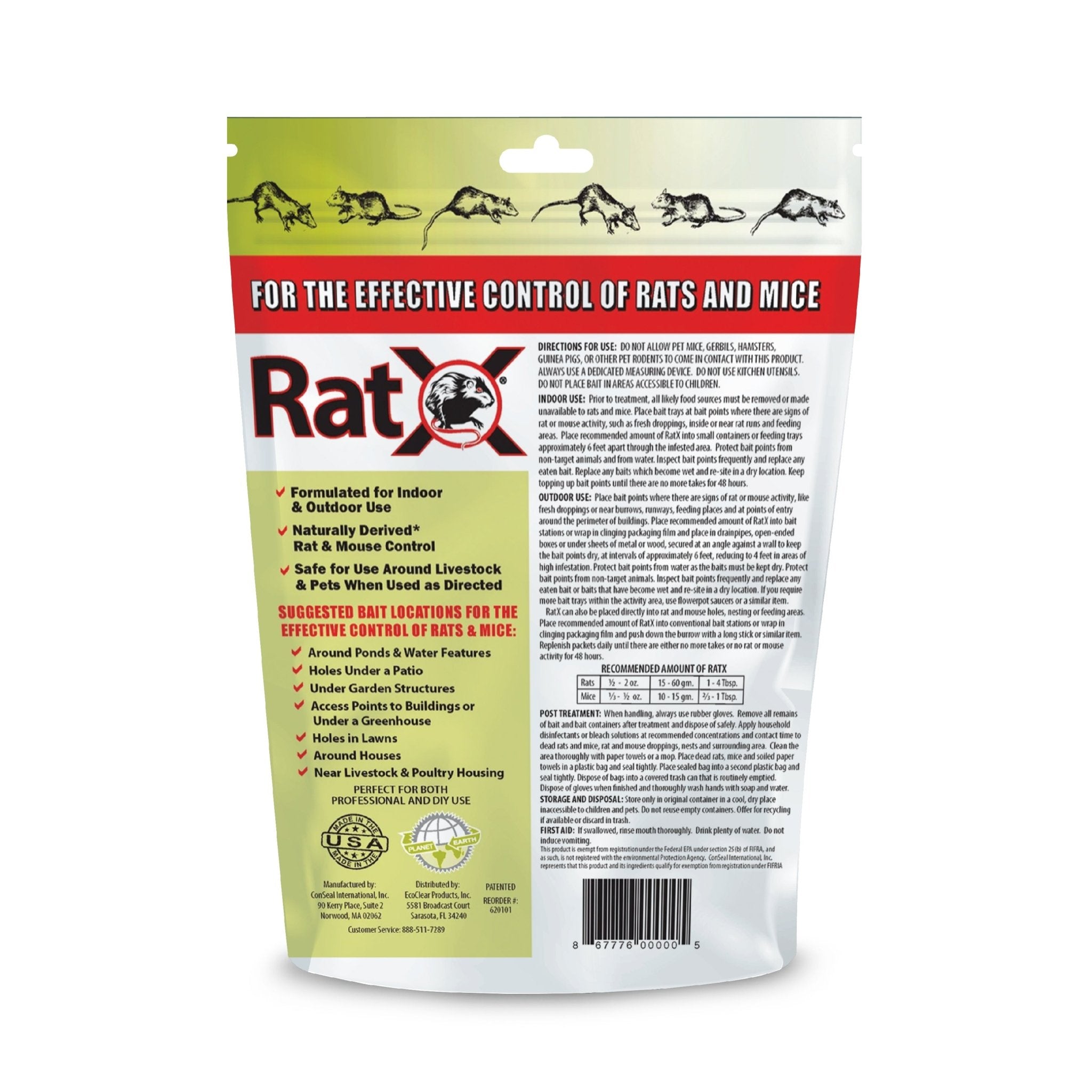Raticide Viryl 3 céréales pour usage Professionnel x 10 kg