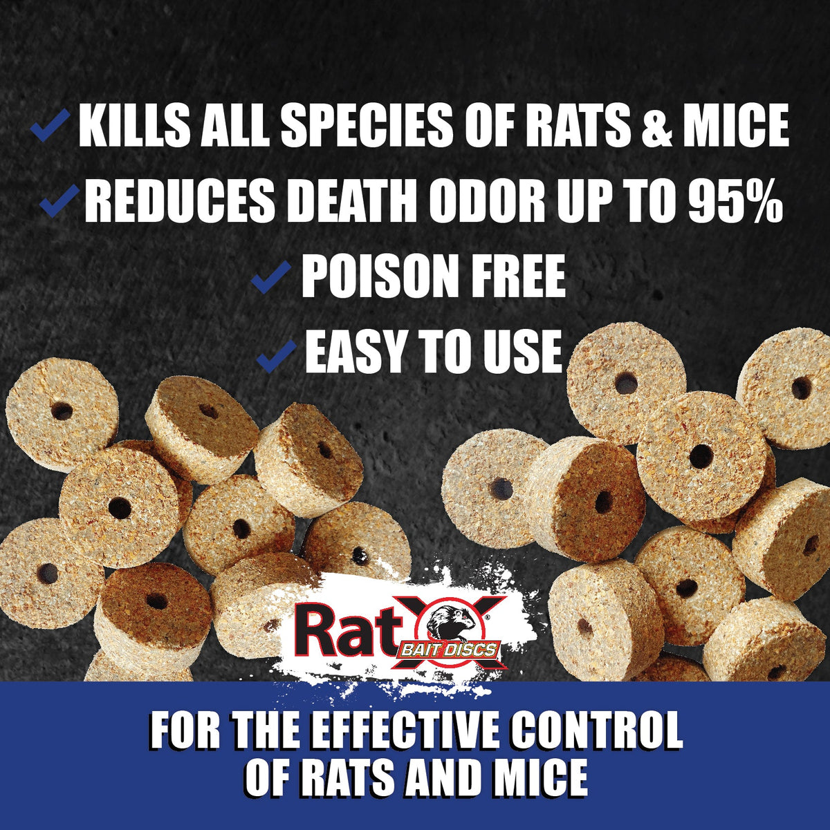 Rat Disk RatX Bait Discs: Effective & Safe Rat Control