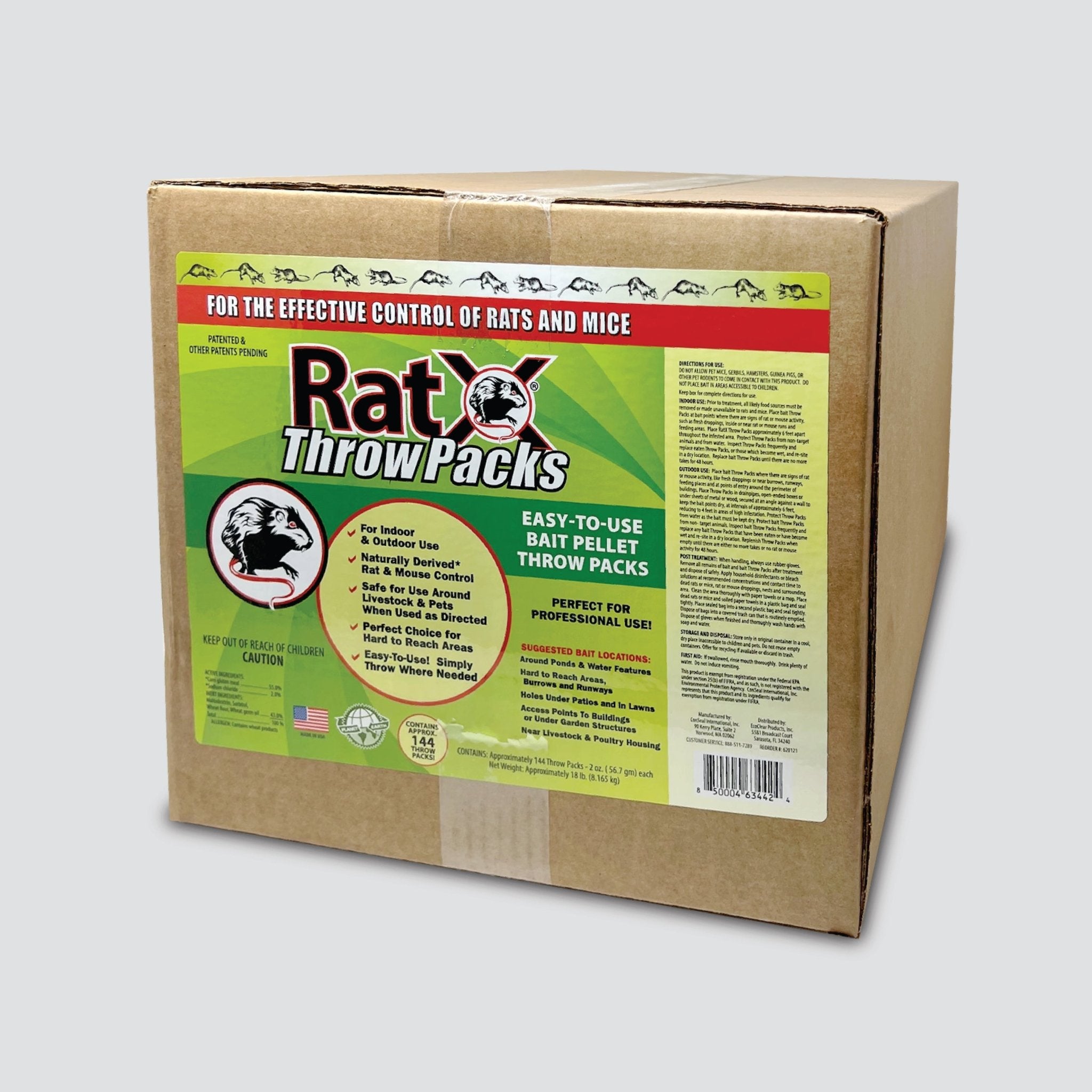RatX® Throw Packs