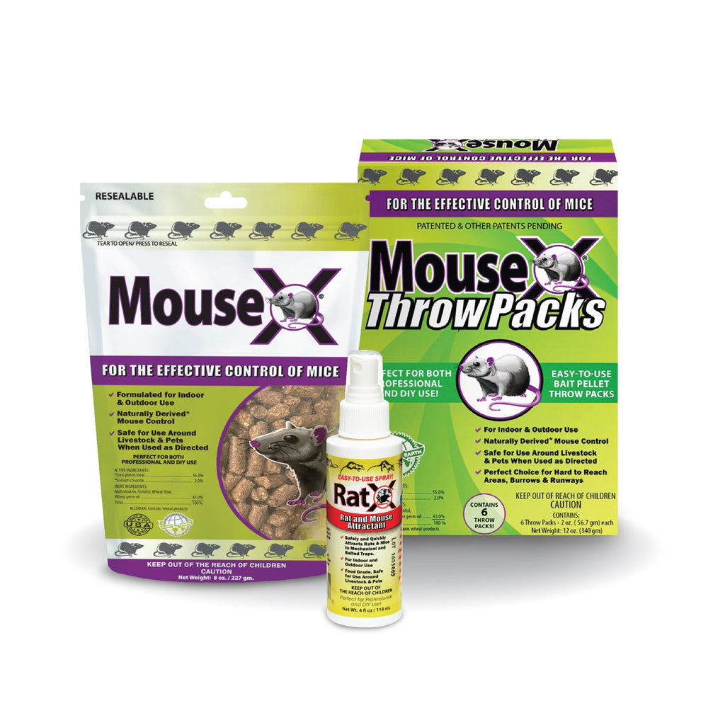 MouseX Throw Packs- For All Species Of Rats Mice Safe Around Pets